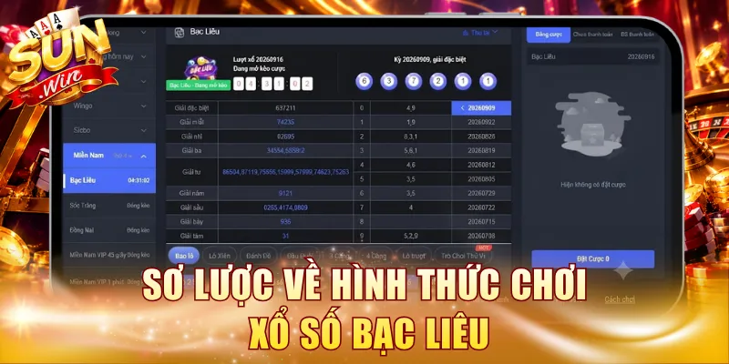 Sơ lược về hình thức chơi xổ số Bạc Liêu